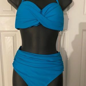 Costal Blue 2 piece bathing suits Sz S